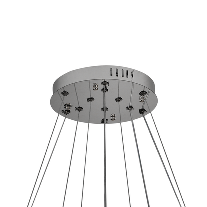 LULUS LED кристал с дистанционно управление със сребърен Latifah 118W