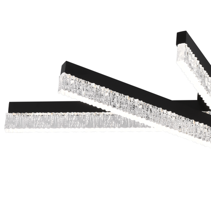 LED полилей с дистанционно управление LT179/5BK, 67W, 5 елемента, студена/топла/неутрална светлина, димируем, черен