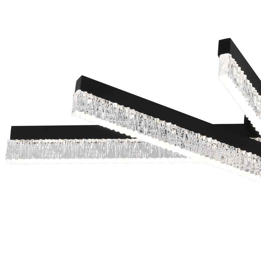 LED полилей с дистанционно управление LT179/5BK, 67W, 5 елемента, студена/топла/неутрална светлина, димируем, черен