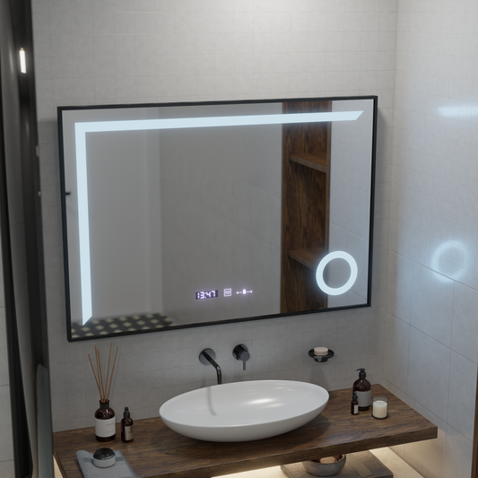 Светодиоден сензор Motionglow Sofia Sensor с функция за размразяване на размразяване 110x65 cm топло/студено/неутрална слаба светлина, розово злато Brudhed, Marcello Funghi Collection