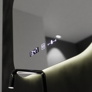 Правоъгълно светодиодно огледало, 60x60см, Motionglow Marcello Harmony, Disabaling System, Clock & Thermometer, Davable