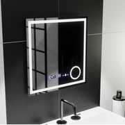 Правоъгълно светодиодно огледало, 60x60см, Souverain Motionglow Marcello, Debrunion System, Clock & Thermoeter, Cosmetic Muzlifical