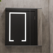 Комплект мебели за мебели в банята Santorini, 60x50см, 2 парчета, сиво и бяло