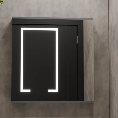 Комплект мебели за мебели в банята Santorini, 60x50см, 2 парчета, сиво и бяло