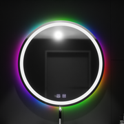 60см кръгло LED огледало, Spectrum Touch, RGB, система за деактивиране