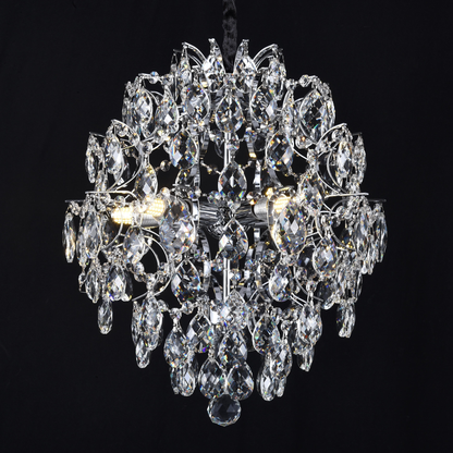 Кристален полилей Fiamma, 6x E14, диаметър 45 cm, злато