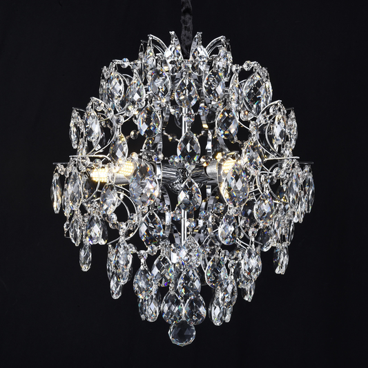 Кристален полилей Fiamma, 6x E14, диаметър 45 cm, злато