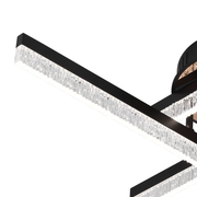 LED полилей с дистанционно управление LT179/4BK, 35W, 4 елемента, студена/топла/неутрална светлина, димируем, черен