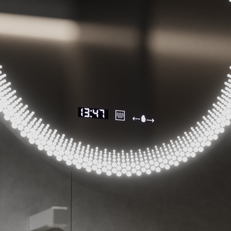 60 см кръгло LED огледало, Stellaire Touch, Disableting System, Daisy