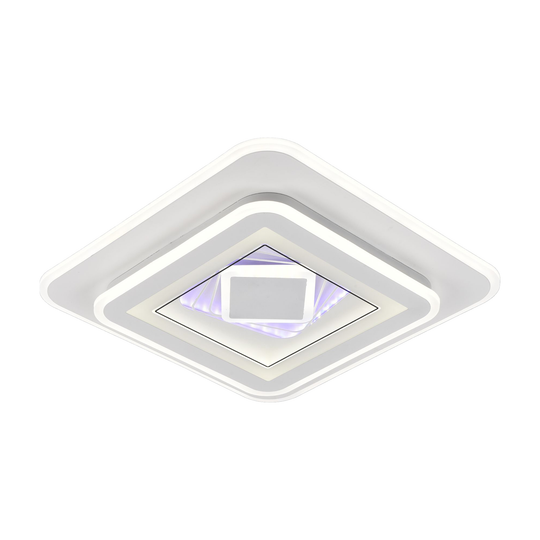 LED полилей DOLIA, 101W, 50x50cm, студена/топла/неутрална светлина, бели LED полилеи Заглавие по подразбиране Alessandro Design