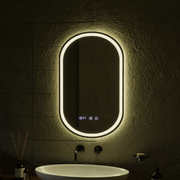LED Touch Wilhelm Огледално огледало Система, часовник и температура 50x80 cm