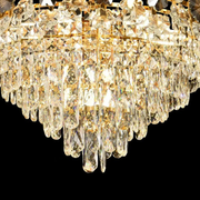 Cymandier Crystal Windsor Elegance 6x E14, диаметър 49 cm, лъскаво злато, регулируема височина