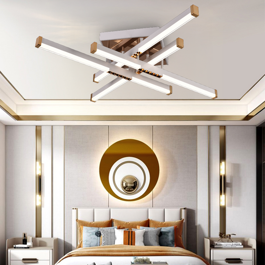 LED полилей с дистанционно управление LT178/4WH, 54W, 4 елемента, студена/топла/неутрална светлина, димируем, бял