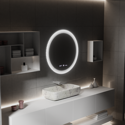 60 см кръгло LED огледало, Stellaire Touch, Disableting System, Daisy