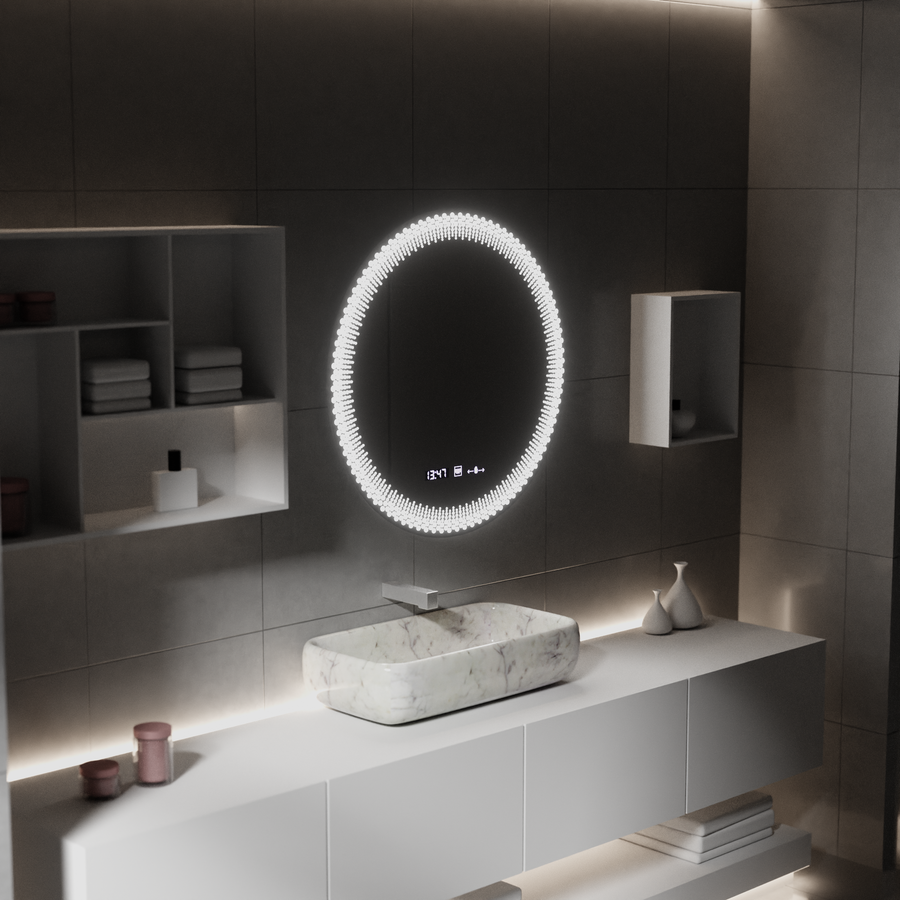 60 см кръгло LED огледало, Stellaire Touch, Disableting System, Daisy