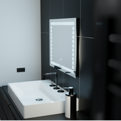 Огледално светодиодно правоъгълно 80x60cm Light Light Basic Touch