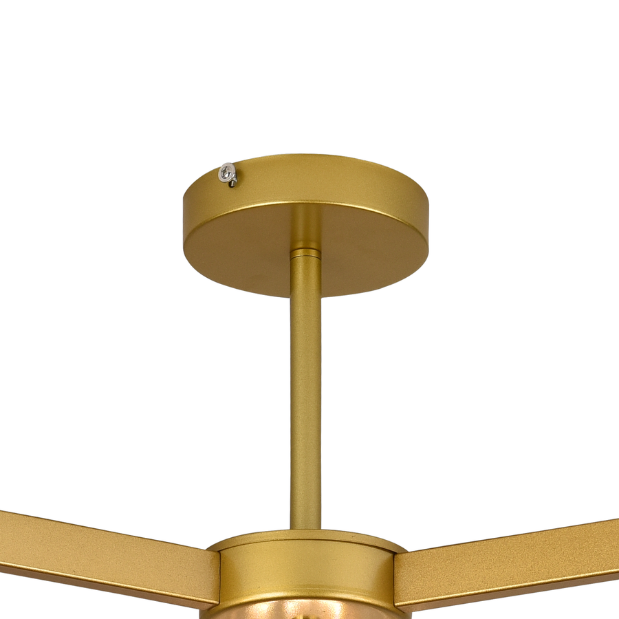 Модерен класически полилей LC110/3GD с кристал, 3x E27, злато, метал и кристал