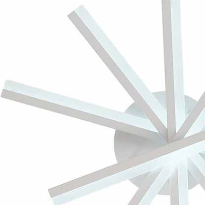 LED полилей с дистанционно управление ZOE, 67W, Студена/Топла/Неутрална светлина, Димируем, Бял