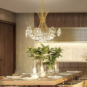 CHANDELIER ZETHOS CRYSTAL 13XG4 Злато, диаметър 49см