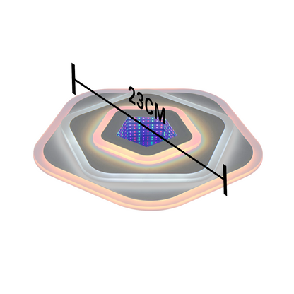 NEXA 3D LED полилей 40W, диаметър 23 см, студена/топла/неутрална светлина, бял