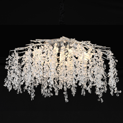 Кристален полилей Fiamma, 6x E14, диаметър 45 cm, злато