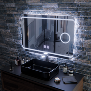 LED огледало E30S/65X45, функция за докосване и премахване на запотяването, козметична светлина, 65x45cm, студена светлина 6000K