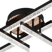 LED полилей с дистанционно управление LT179/4BK, 35W, 4 елемента, студена/топла/неутрална светлина, димируем, черен