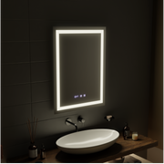 LED Touch Gustav Огледало Система, часовник и температура 60x80 cm