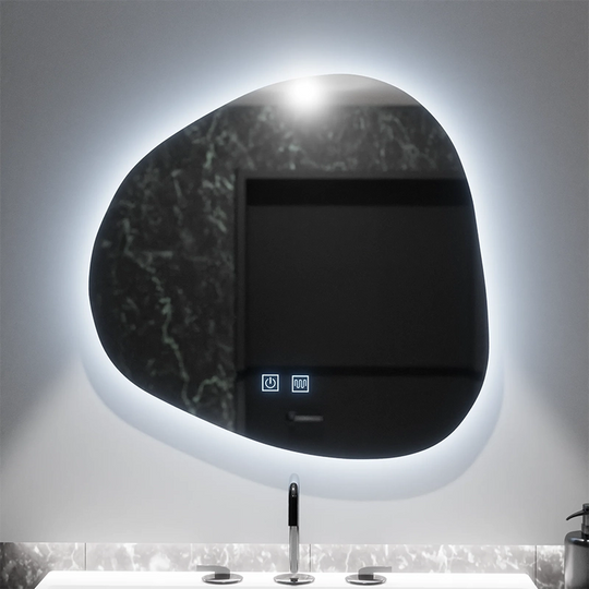 Органично LED огледало 60x60 см, Duna Touch, система против запотяване, димиране