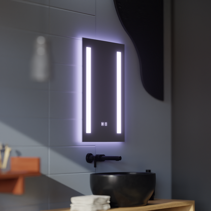 Правоъгълно LED огледало, 50x70cm, C206S/50X70 Touch, Demister System, Dimable