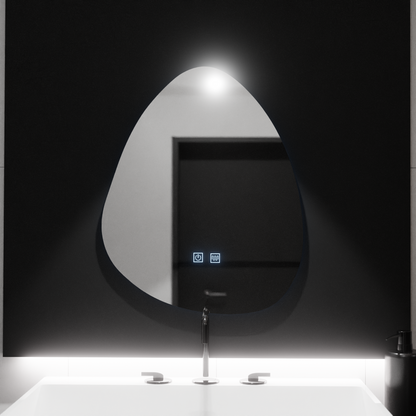 Органично LED огледало 80x60cm - Fluido Touch Deframe Dimable System