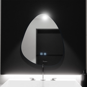 Органично LED огледало 80x60cm, Touch Fluido, система за деактивиране, маргаритка