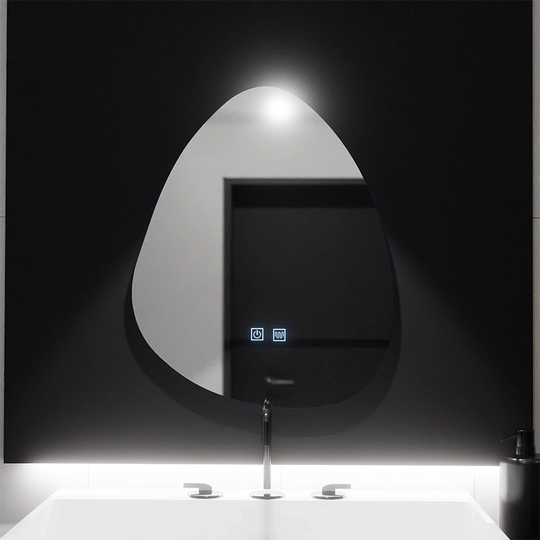 Органично LED огледало 80x60cm, Fluido Touch, Demister System, Димиране