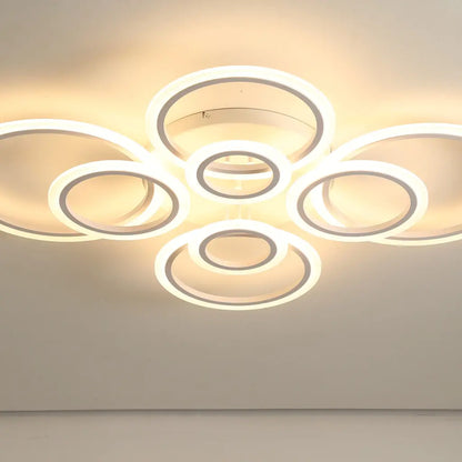 LULUS LED 130W WHITE BETTY - 8 кръга, подразбиращ се, студена/гореща/неутрална светлина