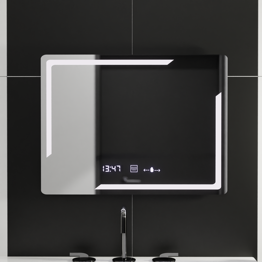 Огледало LED правоъгълен 80x60cm Rayonnement Motionglow Marcelow System Sistabiles & Daim Thermometer