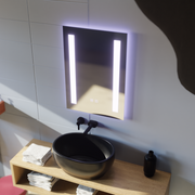 Правоъгълно LED огледало, 50x70cm, C206S/50X70 Touch, Demister System, Dimable