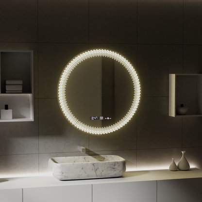 60 см кръгло LED огледало, Stellaire Touch, Disableting System, Daisy