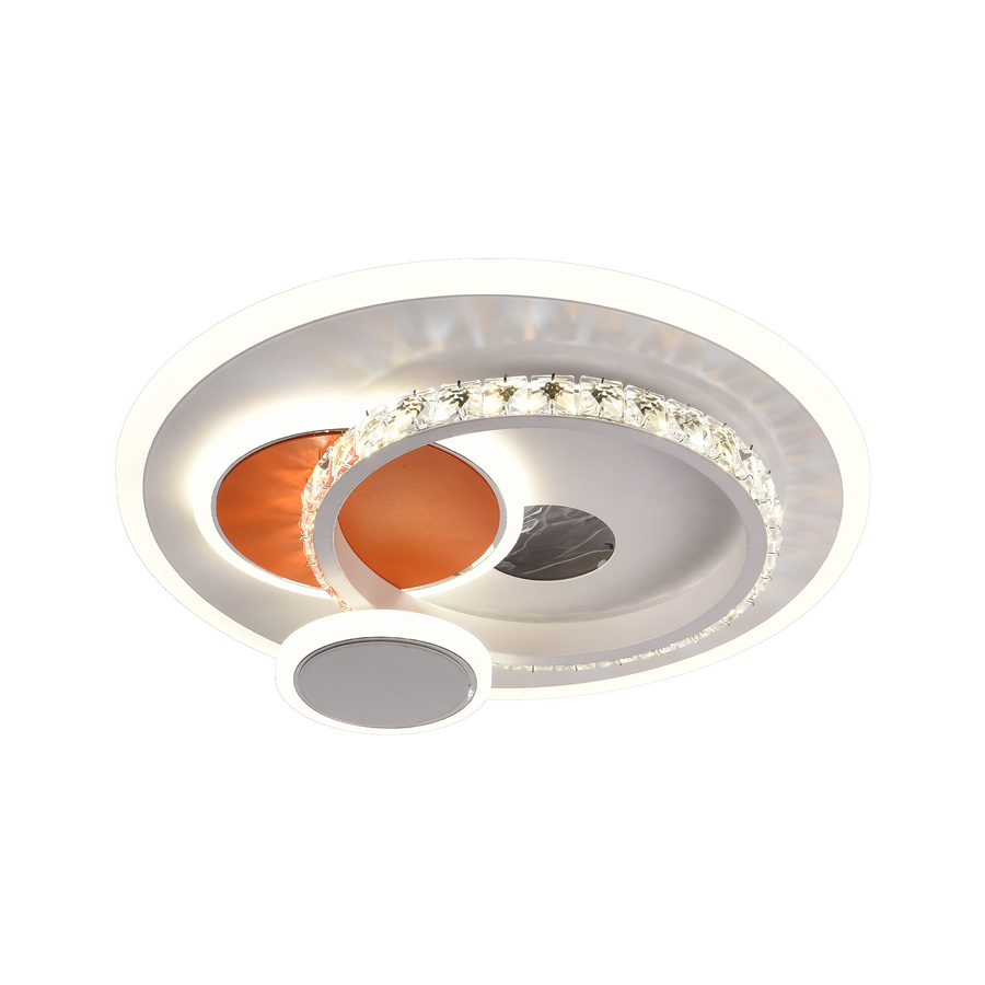 Heliox Crystal LED полилей, 45W, 4 кръга, студена/гореща/неутрална светлина, бяла