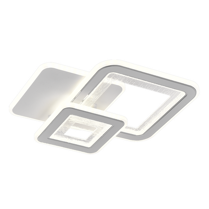 LED LED квадрат 34W, 3 квадрата, студена/гореща/неутрална светлина, бяло
