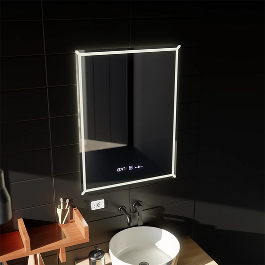 Правоъгълно LED огледало, 60x80cm, VillayTouch Marcello, Demister System, Dimable