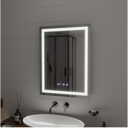 LED Touch Gustav Огледало Система, часовник и температура 60x80 cm