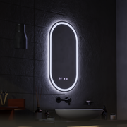 LED Touch Wilhelm Огледално огледало Система, часовник и температура 50x80 cm