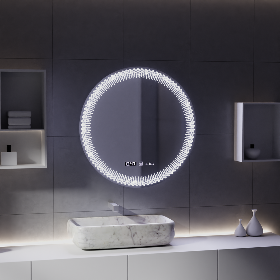 60 см кръгло LED огледало, Stellaire Touch, Disableting System, Daisy