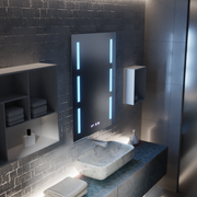 Огледало LED Touch Erich S86/60X80 Система против запотяване, часовник и температура 60x80 cm