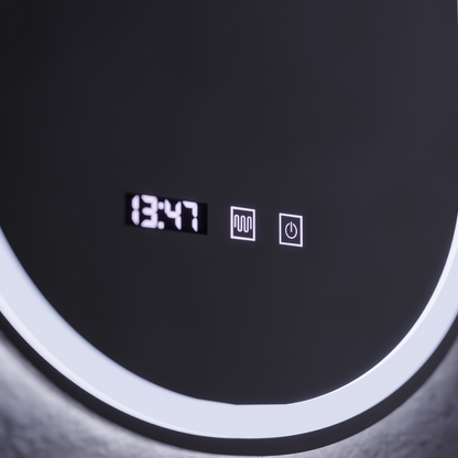 LED Touch Wilhelm Огледално огледало Система, часовник и температура 50x80 cm
