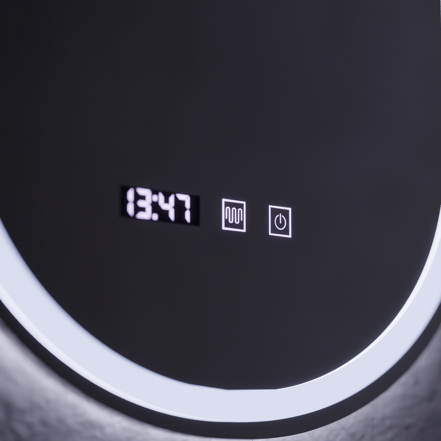LED Touch Wilhelm Огледално огледало Система, часовник и температура 50x80 cm