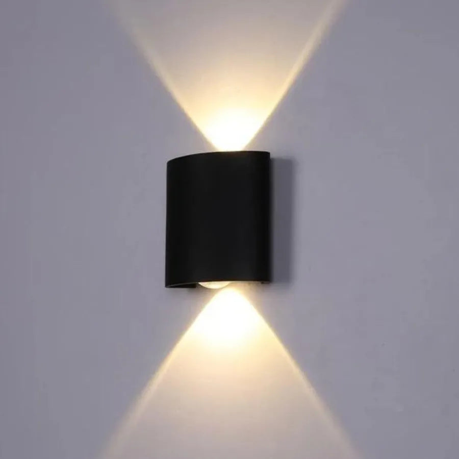 Fantasis Прилагайте външен и интериорен светодиод, 2 източника x 1W, IP65, Metallic, Black, 3000K