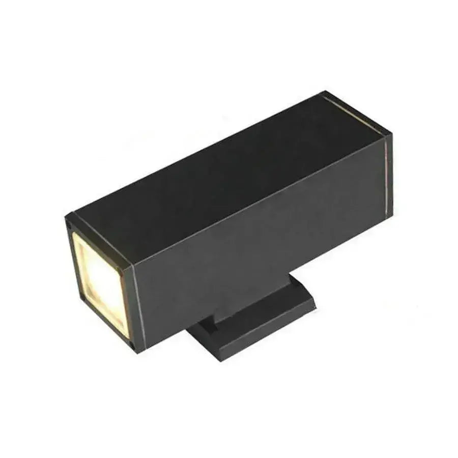 Нанесете външна вали, 2*gu10, черно, метално и стъкло