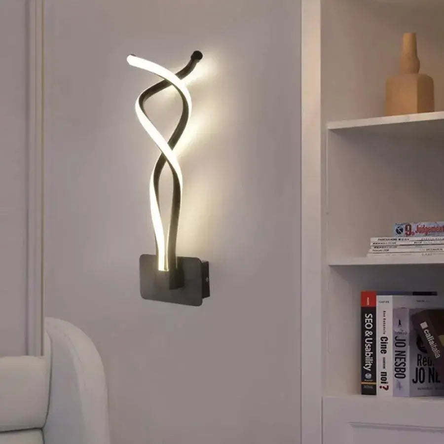 Нанесете LED Aubrie, 40W, черно с бяла, студена/гореща/неутрална светлина