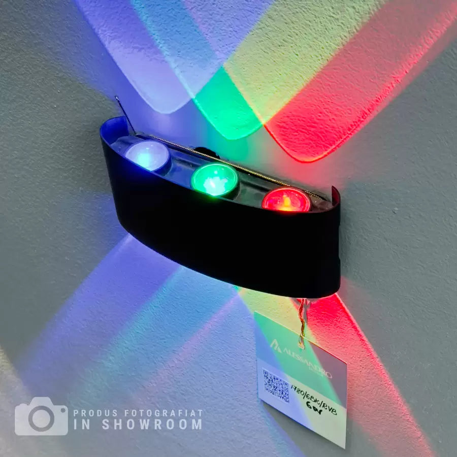 Fantasis прилага LED RGB интериор/екстериор, 6 източника x 1W, IP65, черен, 3000k